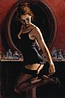 Fabian Perez MEDIAS NEGRAS III painting